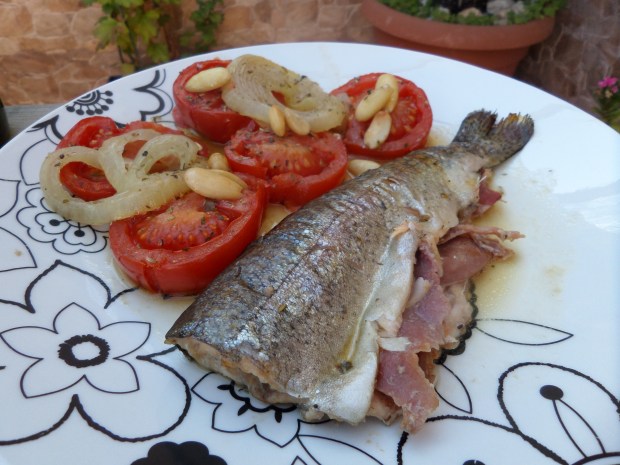 Trucha rellena